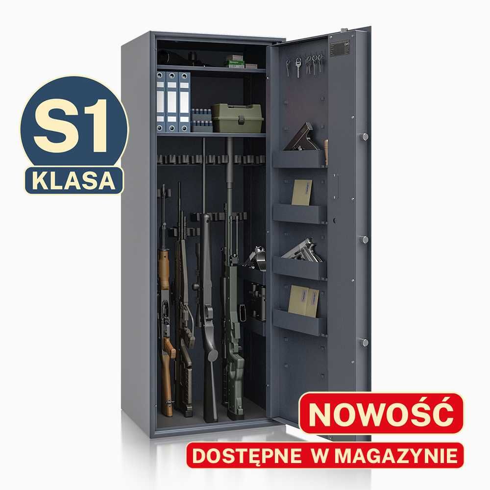 Szafa na broń SIEGEN MAX kl S1 17 szt. broni 85.11