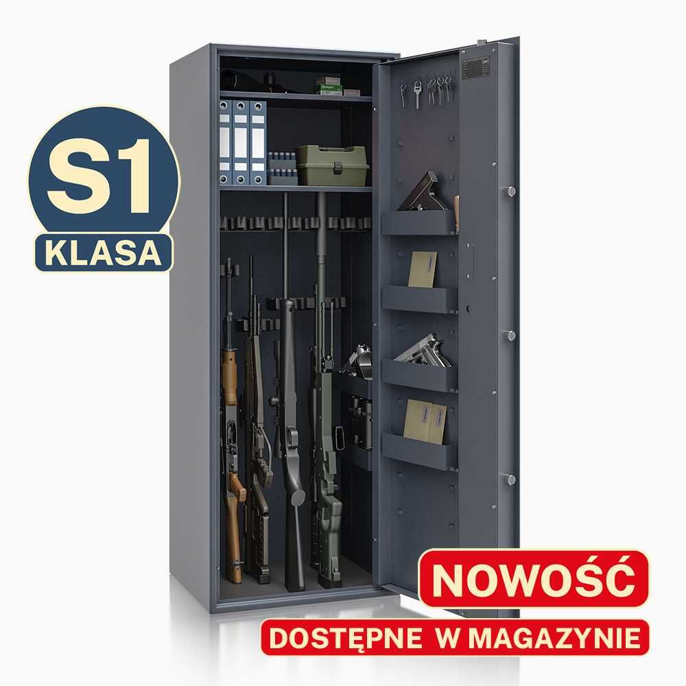 Szafa na broń SIEGEN MAX kl S1 17 szt. broni 85.11