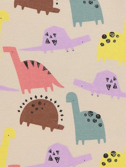 80 86 George 2pak bawełniana piżama z długim rękawem w dinozaury happy