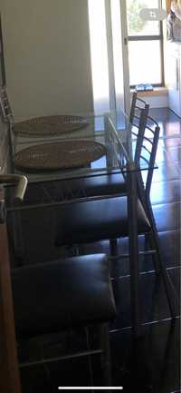 Mesa+4 cadeiras de cozinha