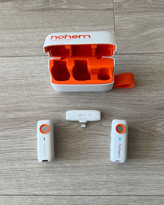 Zestaw bezprzewodowych mikrofonów do Iphona - Hohem Mic 01