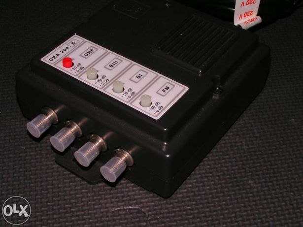 Amplificador de sinal TV Ikuzi CBA 204s (uhf,vhf1,vhf2,fm)