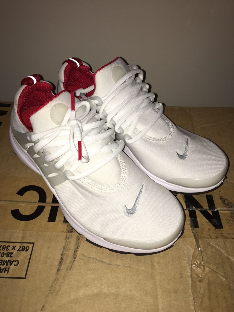 Nike Air Presto "White/University Red" 41 nowe białe LIKWIDACJA