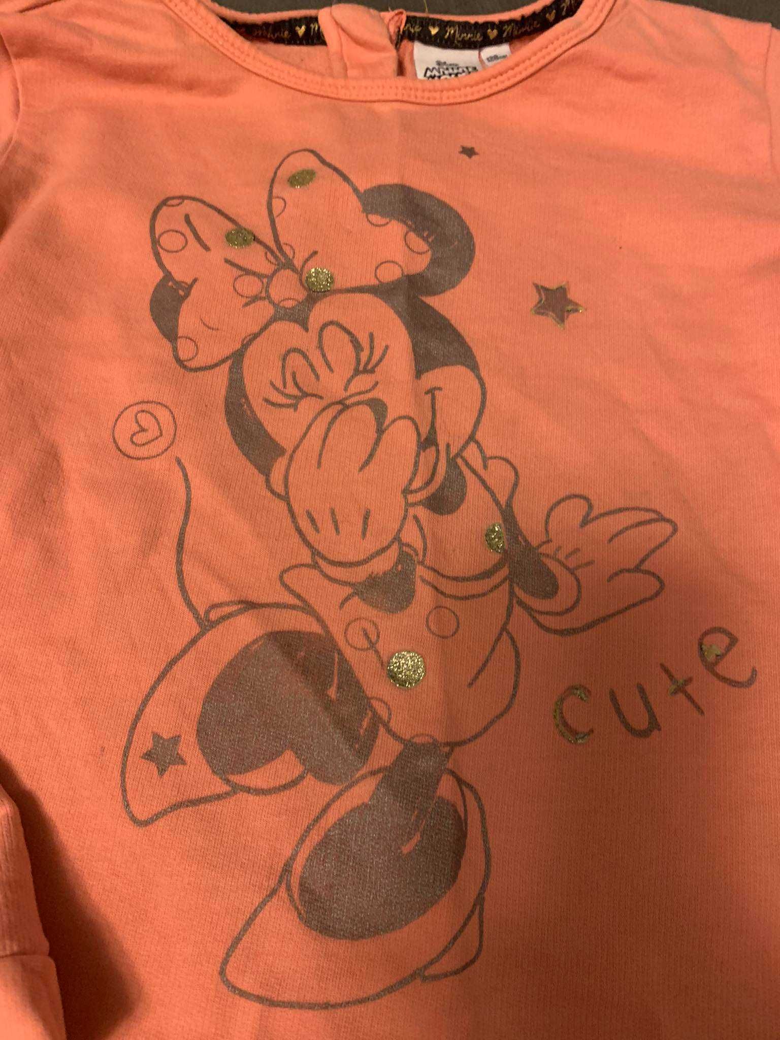 Bluza dziewczęca Minnie Disney 128 koralowa