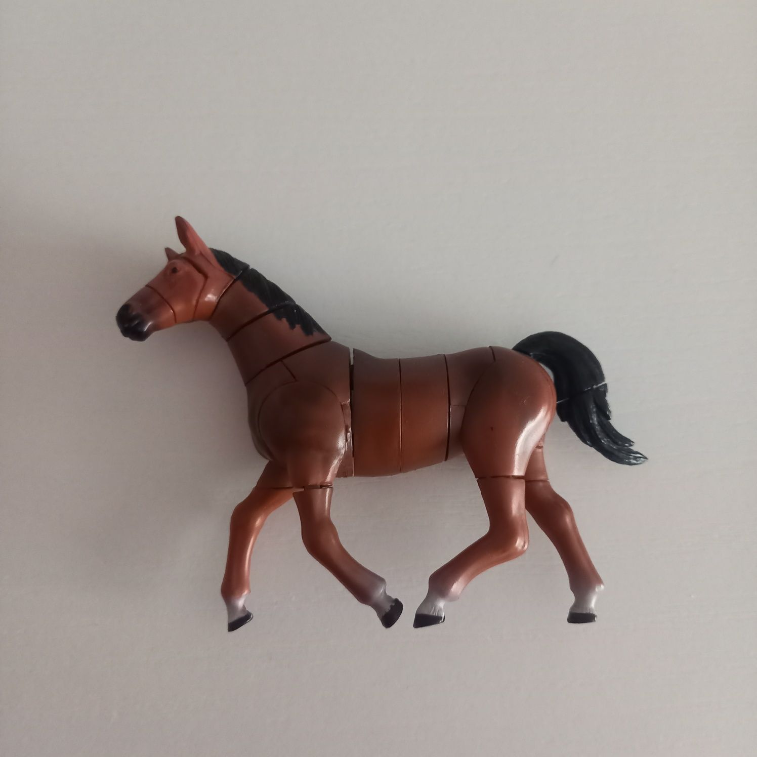 Konik rozkładany gniady koń figurka vintage 2002 zabawka edukacyjna br