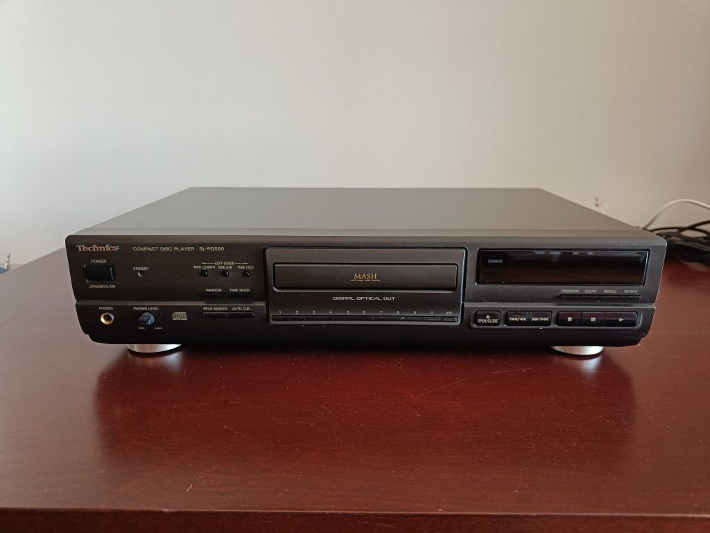 Wieża Technics amp SA-AX530, CD SL-PG590,  magnetofon RS-TR474M