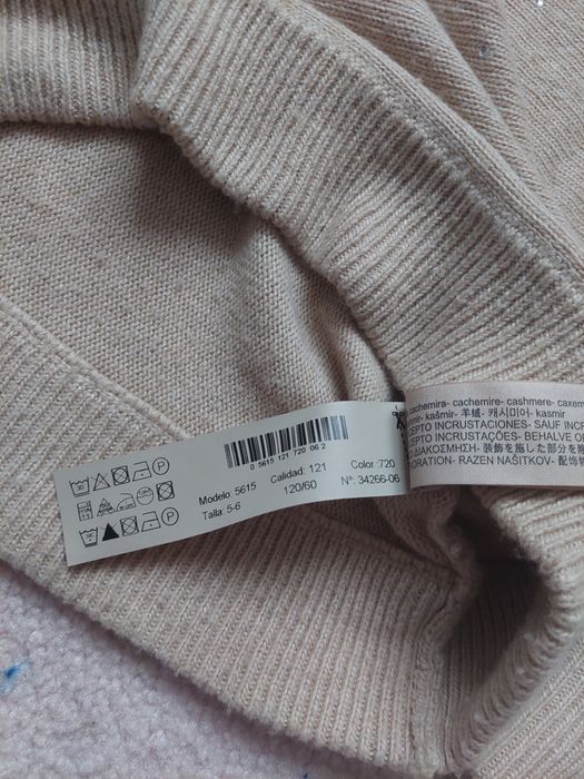 Sweterek Massimo Dutti roz 116/122