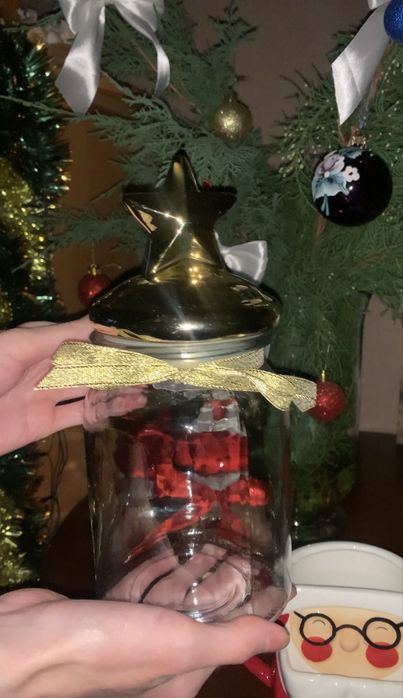 Банка новорічна/ посуд