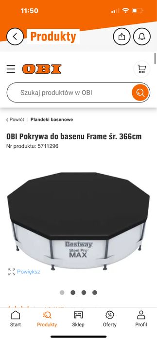 Basen ogrodowy duzy nowy