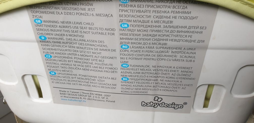 Krzesełko do karmienia  Bambi Baby Design odbiór  osobisty Wejherowo