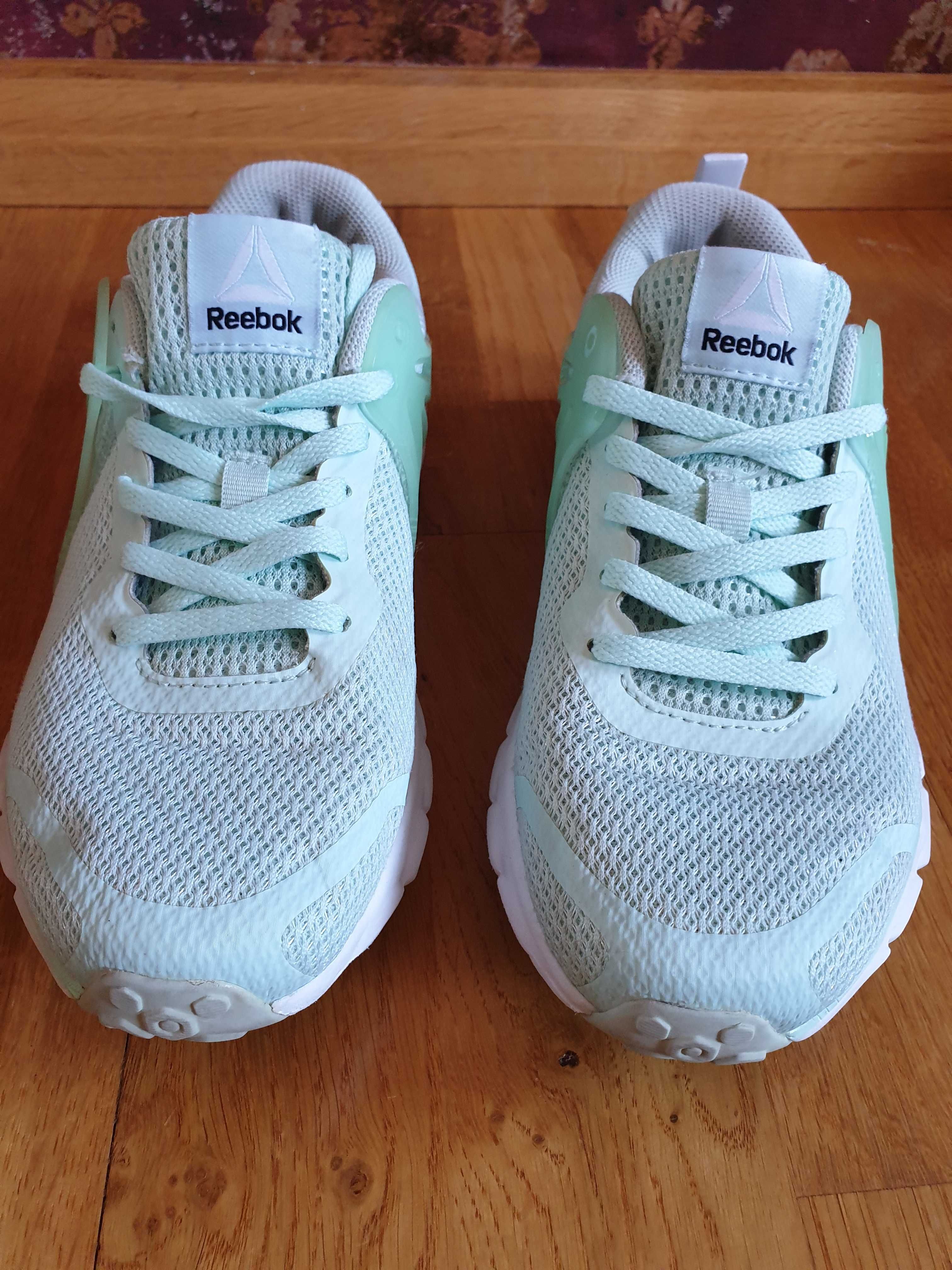 Buty sportowe do biegania, reebok 37,5, miętowe, turkusowe, na fitness