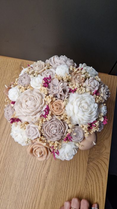 Flower box ze świec sojowych XXL