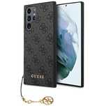 Etui Guess 4G Charms Collection Na Samsung Galaxy S23 Ultra - Szare