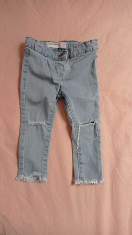 Spodnie jeansy 5 10 15, rozmiar 74/80 9-12 miesięcy