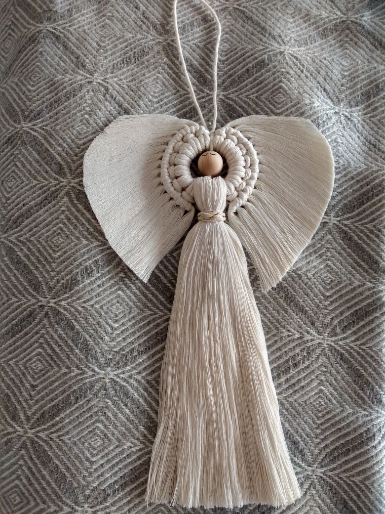 Aniołek makrama handmade