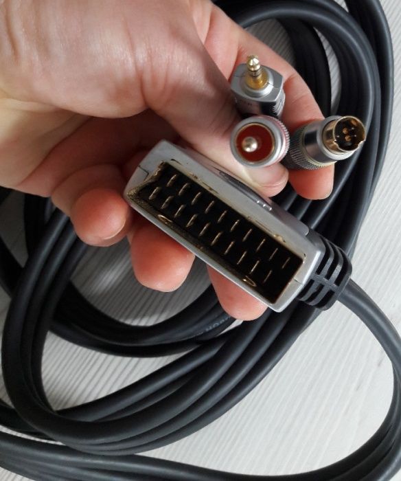 Kabel przewód SCART EURO / SVHS Przyłącze SCART / SVHS