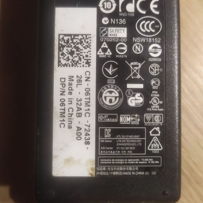 Oryginalny zasilacz DELL LA65NS2-01 65W