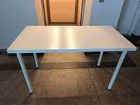 Biurko / stół IKEA Linmon 120 x 60 cm na nogach Adils, białe