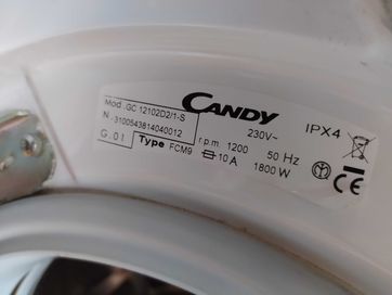 Máquina lavar Roupa Candy 10 kg para peças