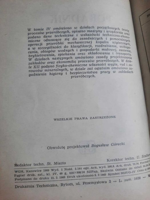 Poradnik Górnika I wydanie x5 tomów + skorowidz