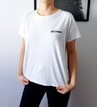Biały T-shirt lgbt tęcza równość
