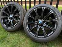 Koła BMW 5x120 17" M-pakiet Styling 166 Czarne Opony Lato Bridgestone