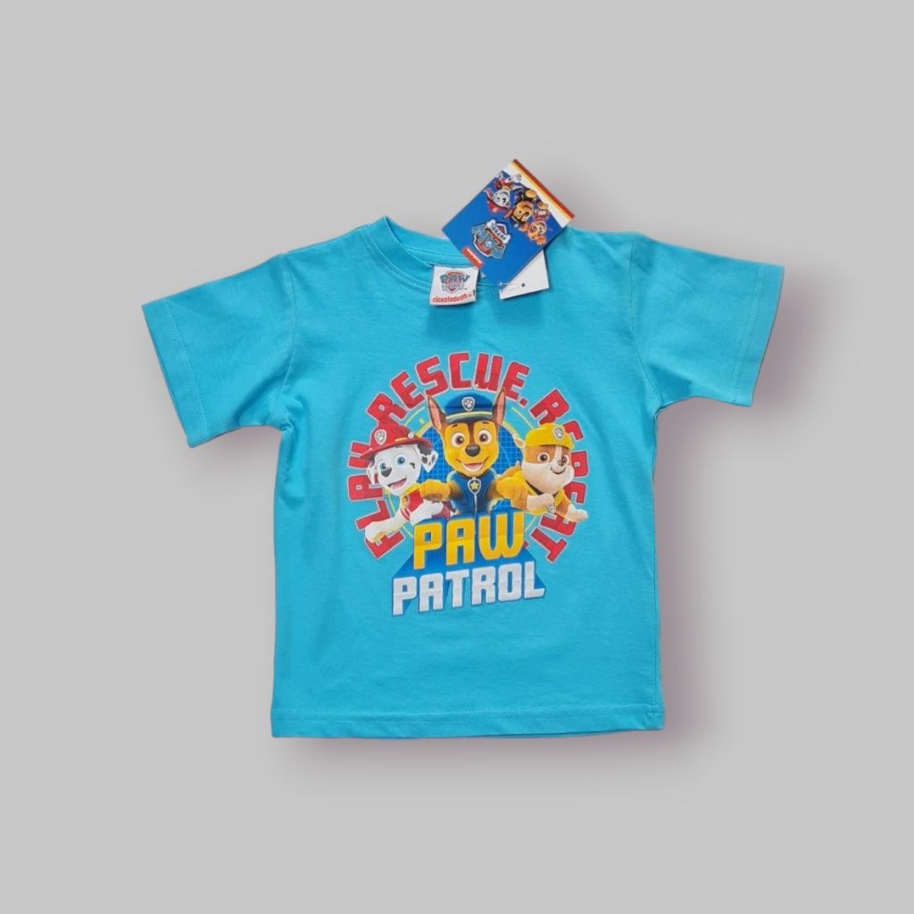 T-shirt koszulka bluzka psi patrol  rescue turkus 104cm 4latka