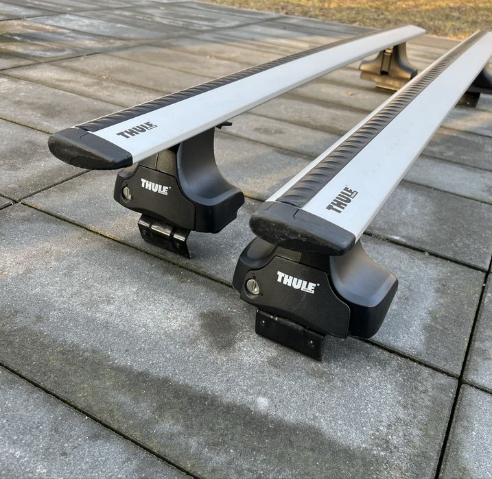 Bagażnik Thule Wingbar Audi A6 C7 C8 Sedan srebrne