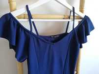 Vestido azul Bershka