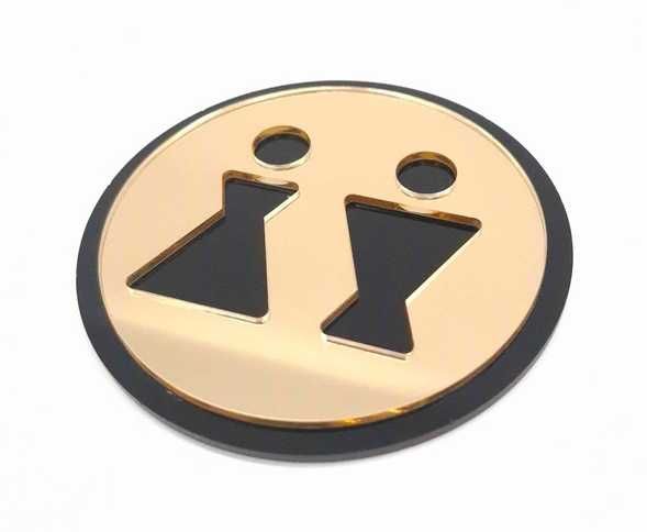 Tabliczka Toaleta Wc Znak Symbol Męski Damski Znaczek 29x29cm