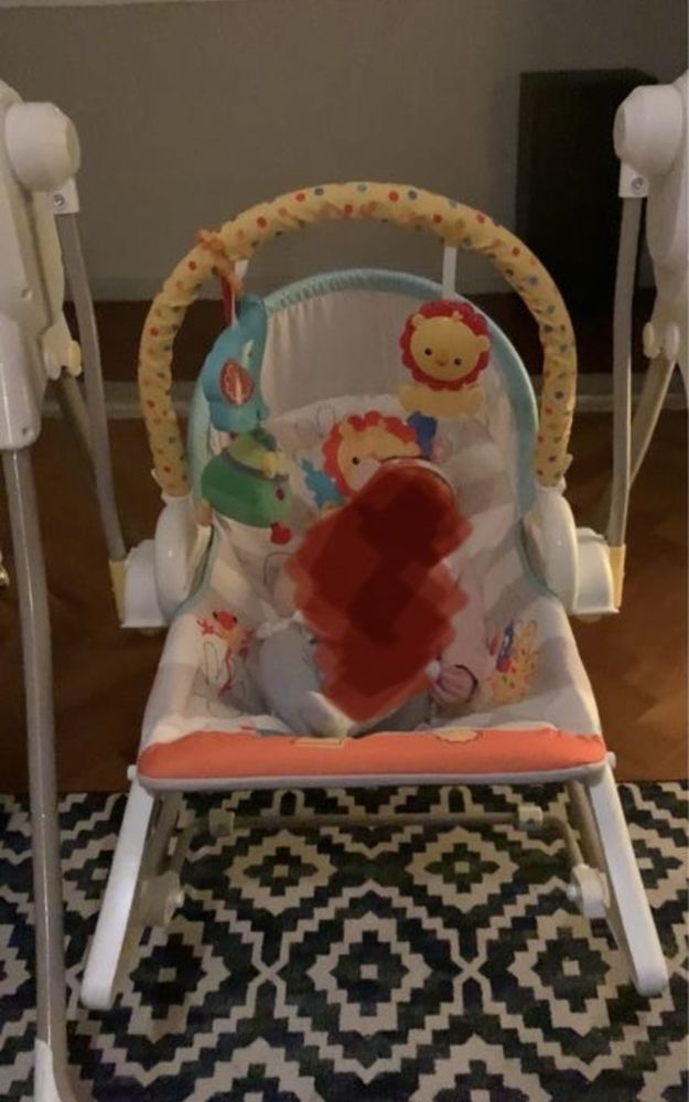 espriguicadeira bebe 3 em 1  Fisher price