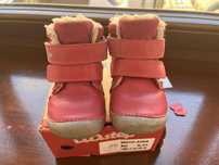 Różowe trzewiki zimowe D.D.step pink 23 jednorożec 14,4 cm