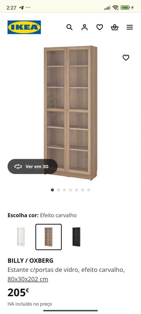 Armário IKEA Billy Oxberg