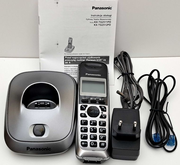 Telefon Panasonic stacjonarny KX-TG2511PD bezprzewodowy