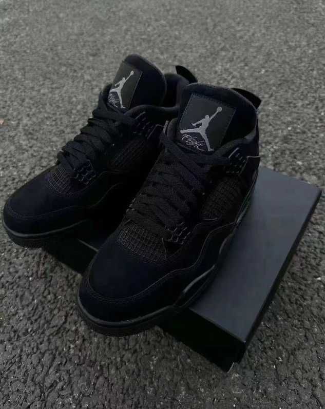 nowy Jordan 4 Retro Black Cat Moda rozmiar.43