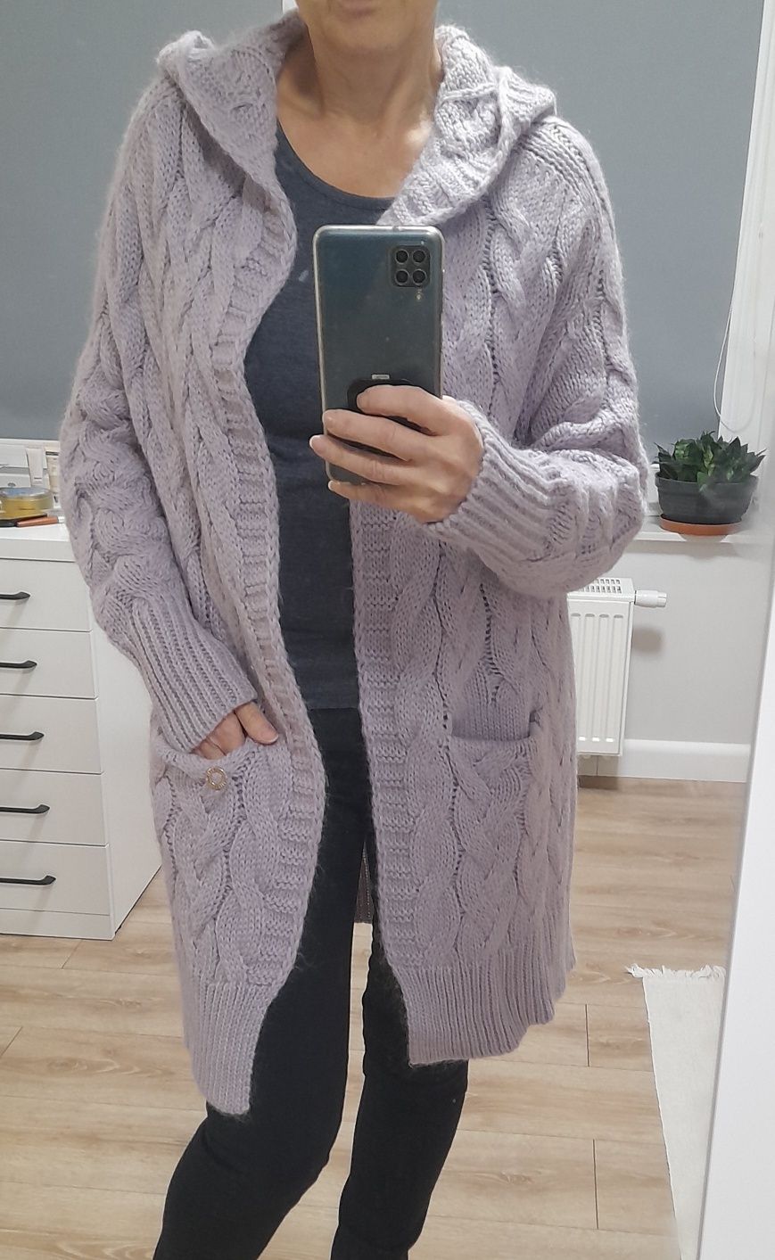 Sweter długi/kardigan Lila