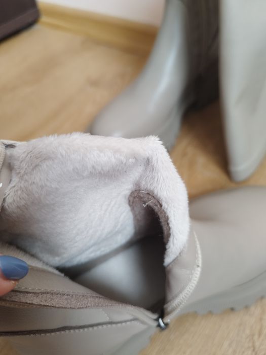 Шкіряні чоботи ботфорти осінь зима