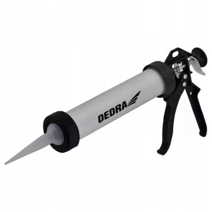 Wyciskacz do mas uszczelniających 600ml Dedra, aluminiowy pistolet
