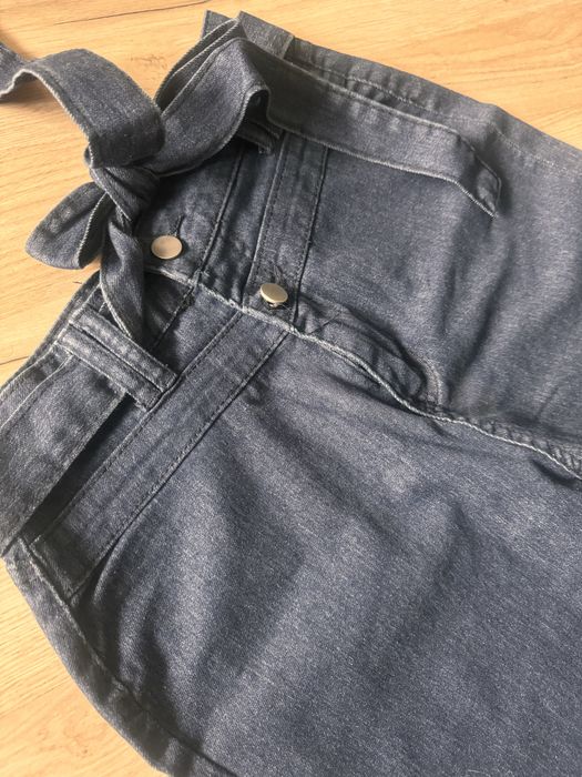 Spodnie dzwony a la dżinsy wysoki stan