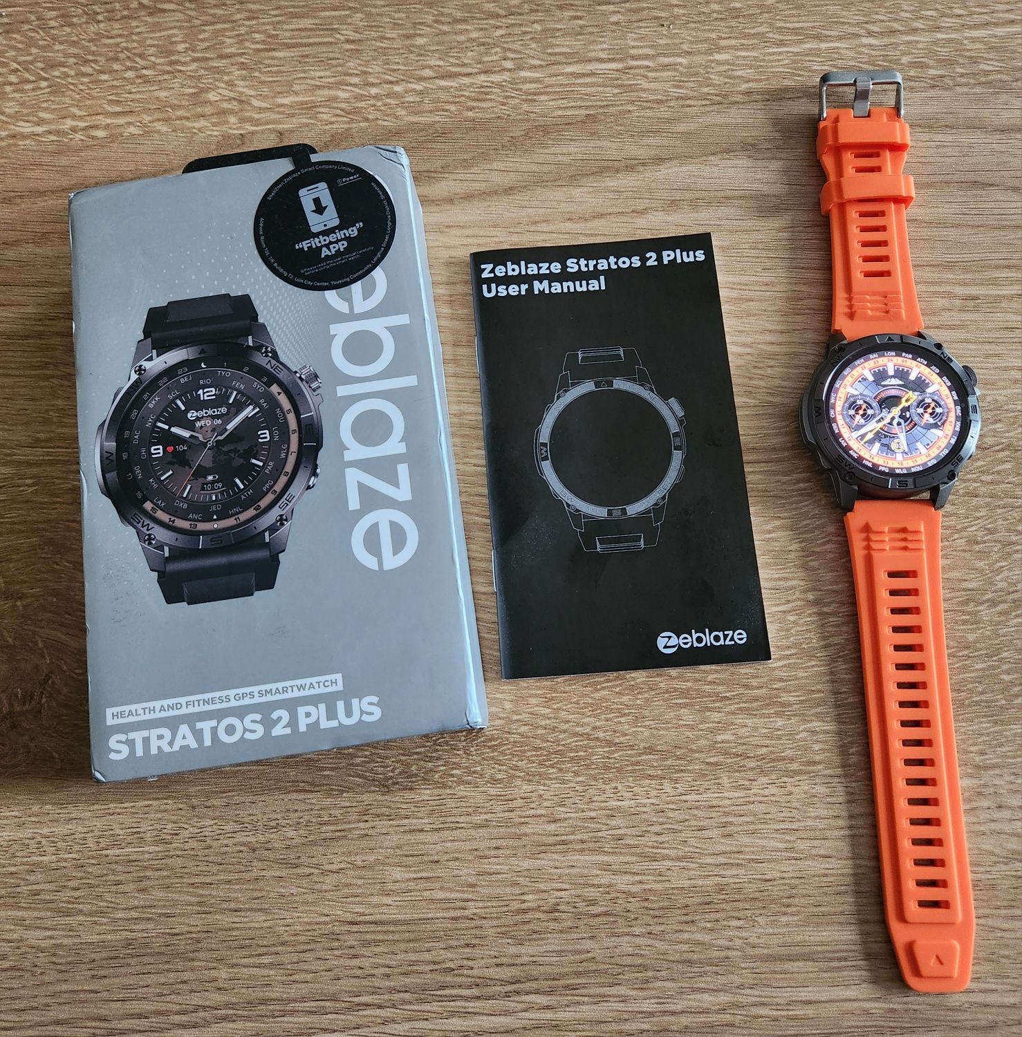 Nowy Smartwach 1,43 cala AMOLED GPS Zegarek Zeblaze Stratos 2 Plus PL