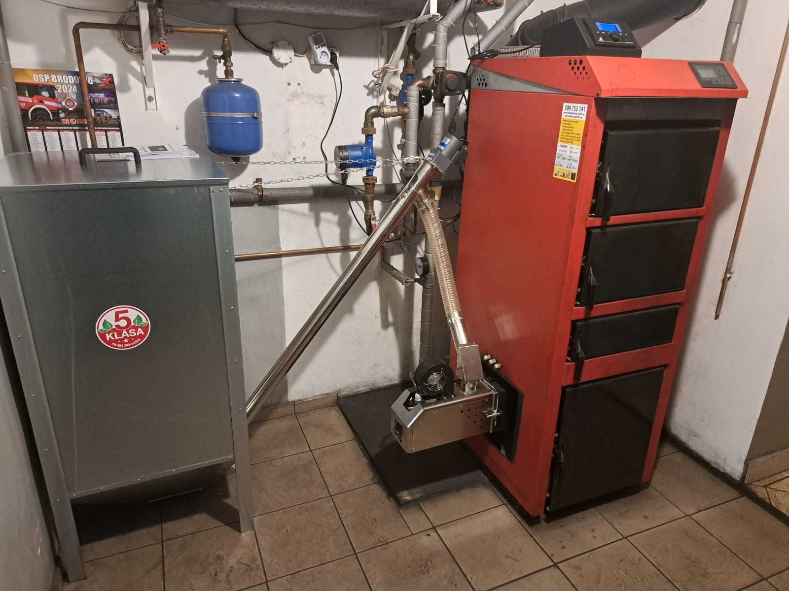 Montaż palnika pelletowego w instniejącym kotle