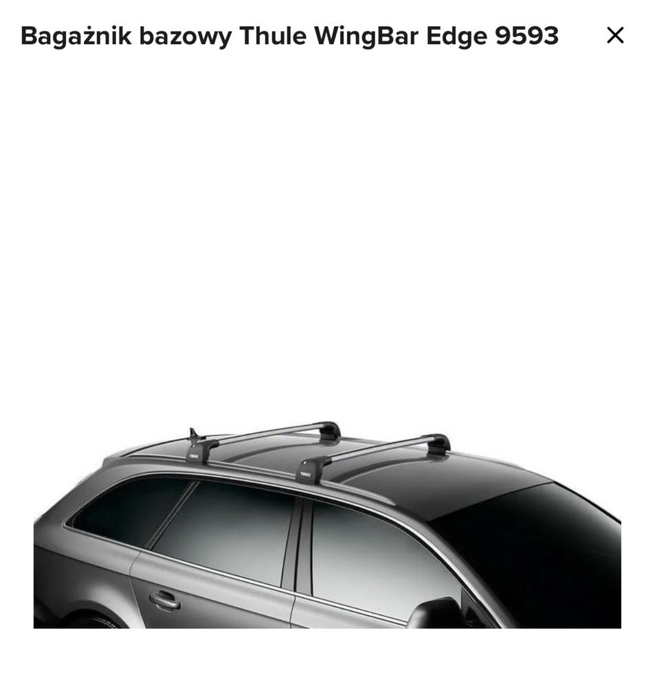 Belki dachowe Thule WingBar Edge Audi A4 B9 B8 Avant Passat B8