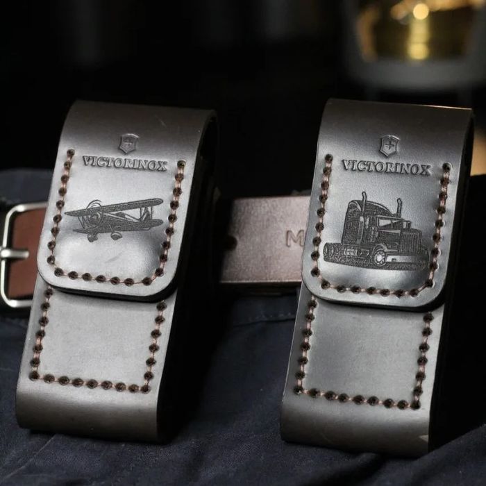 Чехол из натуральной кожи в сумку карман victorinox wenger leatherman
