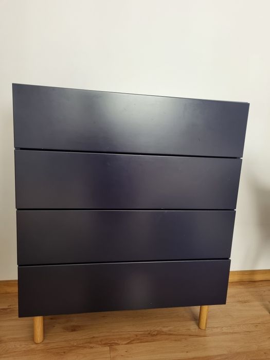 Komoda granatowa 4 szuflady