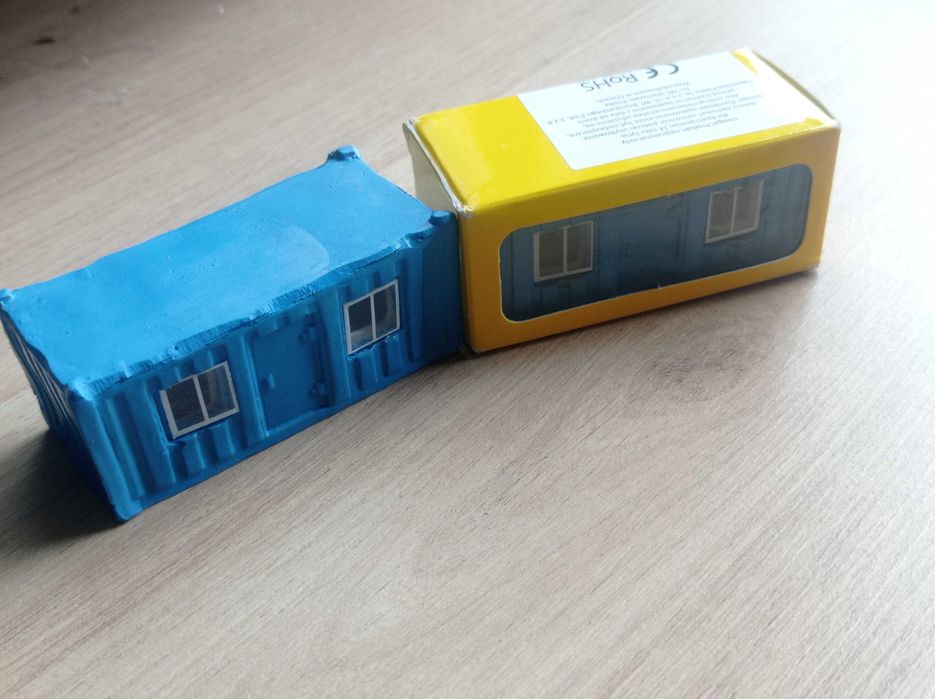 ZESTAW Makieta Diorama modele samochodów ciężarówki kontenery 1:87 h0