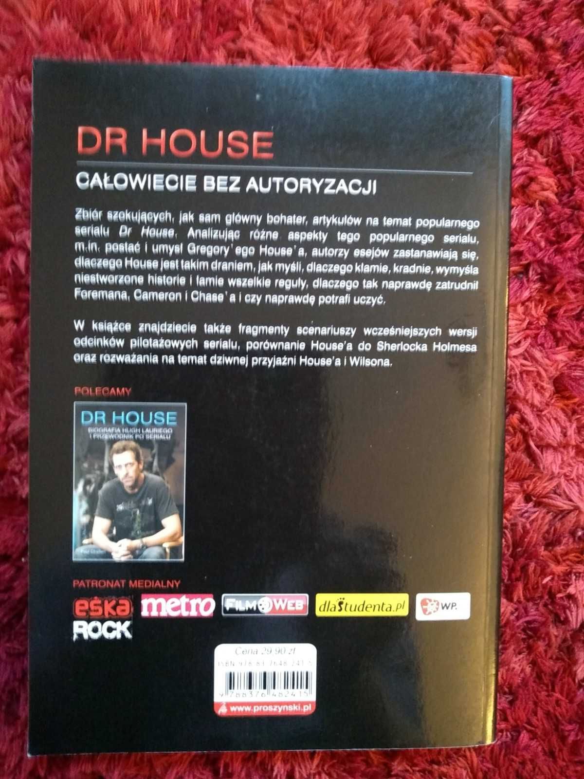 Ksiązką - Dr House całkowicie bez cenzury / JAK NOWA / Leah Wilson