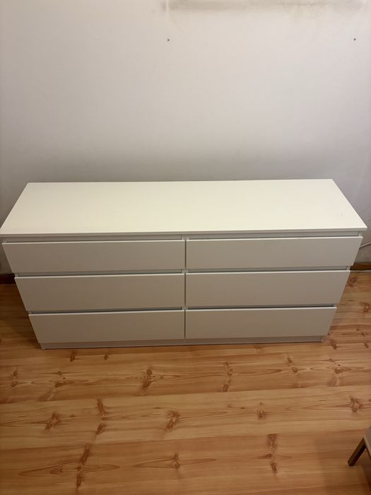 Komoda 6szuflad biala Ikea