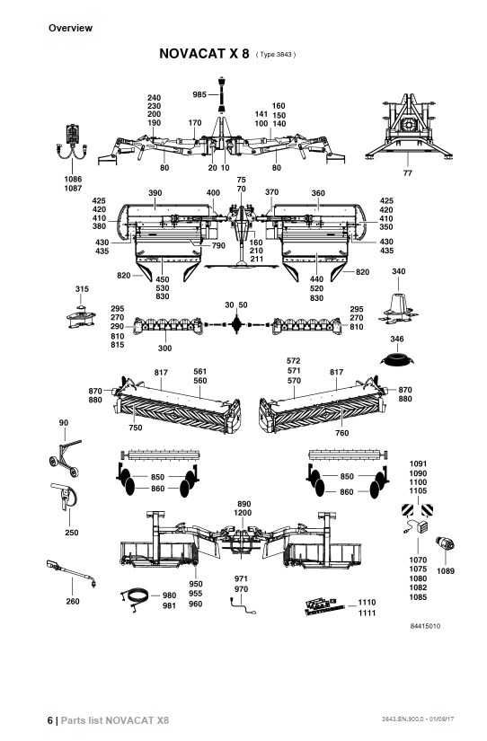 Katalog części kosiarka POTTINGER  NOVACAT X8