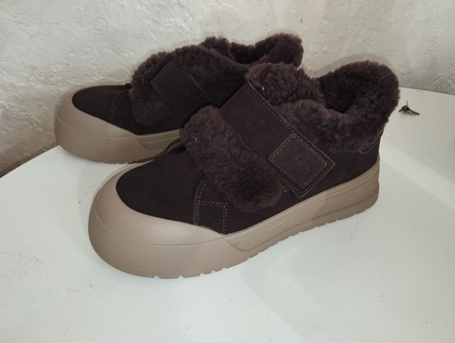 Кеды зимние натуральный замш кроссовки угги укороченные размер 38