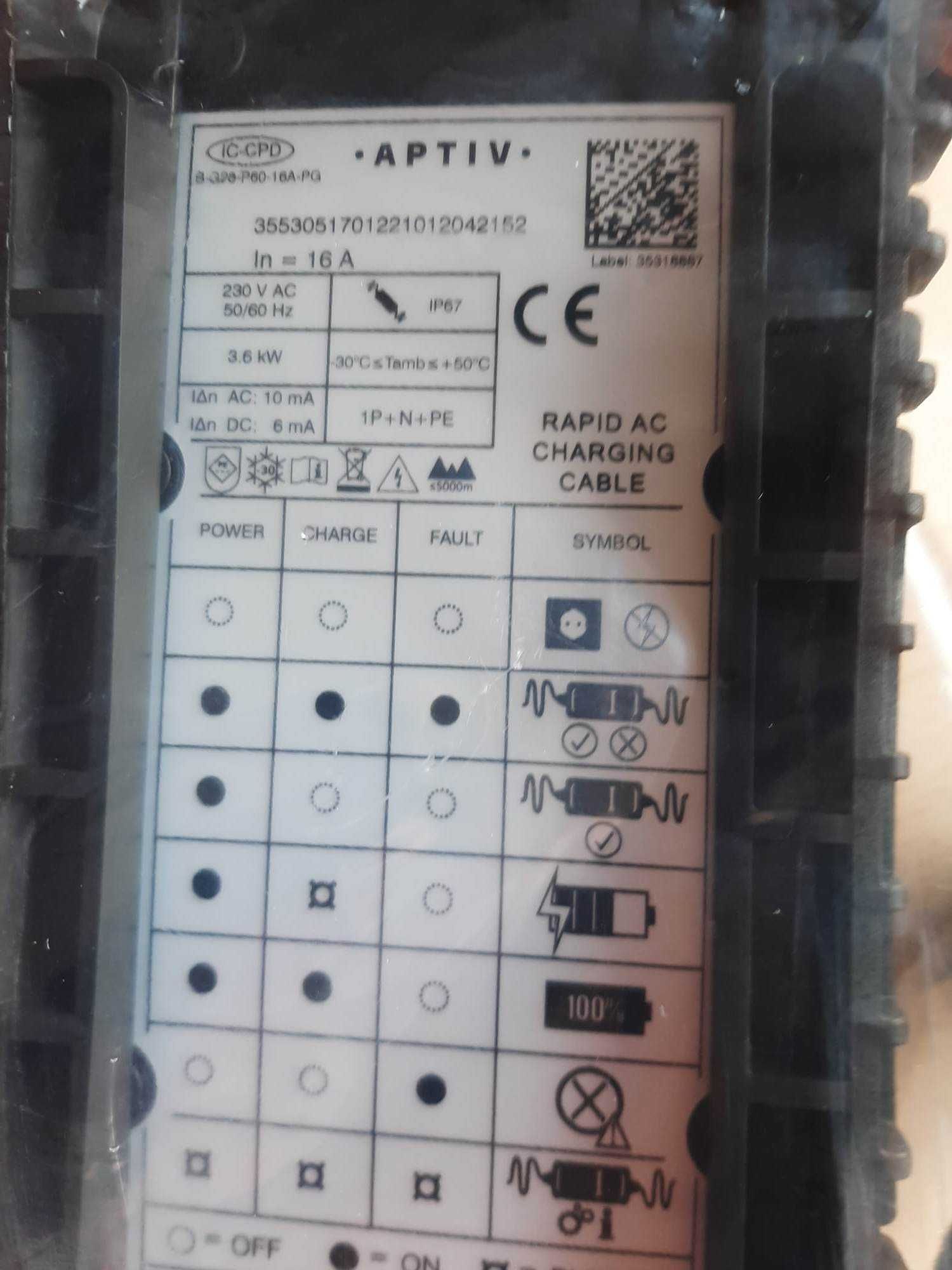 Cabo de carregamento domestico para qualquer modelo europeu 10AMP